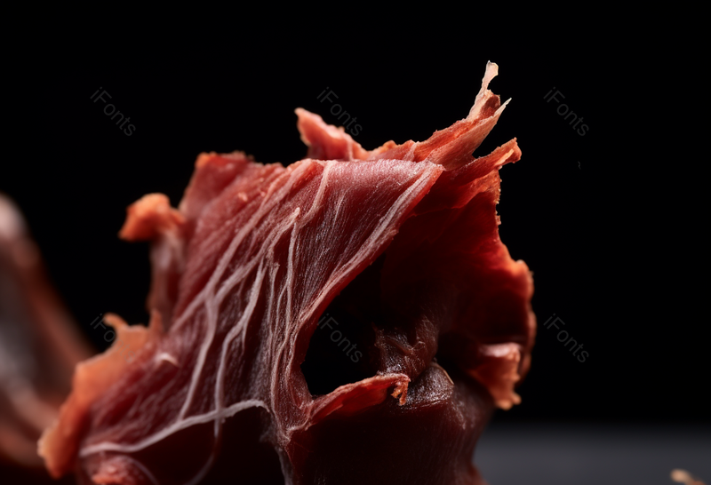 牛肉干风干肉黑色背景拍摄,高清,摄影图,摄影图片,图片大全,摄影图免费下载